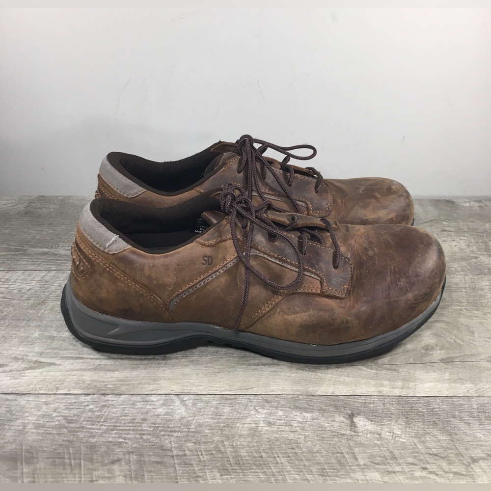 Red Wing ComfortPro 6708 Men’s Brown Leather Work Safety Toe Oxfords Shoes 10.5